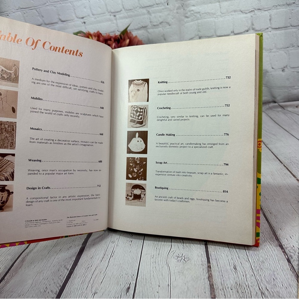 vintage retro 1974 LeeWards Illustrated Library of Arts and Crafts Book vol 4 - Picture 6 of 8